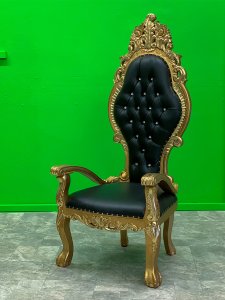 Gold and black throne