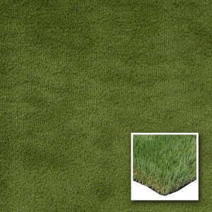 Realistic faux grass floor