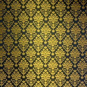Gold damask fabric for set #2