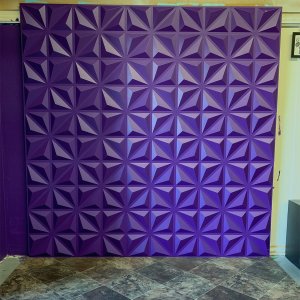 Purple textured wall of set #5